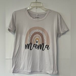 Women’s HEI Unlimited Mama Rainbow T Shirt. Size Medium.